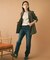 【新作デニム/快適に美シルエット見せ】MAKE×DENIMスリムストレート