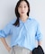 【洗える/接触令感】リラックスボウタイブラウス