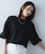 ポンチ袖ボリュームトップス