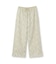 【ウエストゴム/華やか】フラワーレースワイドパンツ