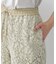 【ウエストゴム/華やか】フラワーレースワイドパンツ