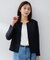 【洗える/短ジャケ】ミニマルシルエットジャケット