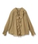 【Liyoca】コットンシフォンフリルブラウス
