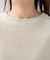 【洗える/ゆったり/程よい透け感】クルーネックドライニット