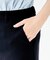 【洗えるスーツ／ストレッチ性／後ろウエストゴム】ワイドパンツ