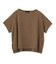 【アンサンブル可/品のある透け感】Tシャツ風ニットトップス