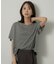 【アンサンブル可/品のある透け感】Tシャツ風ニットトップス