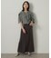 【アンサンブル可/品のある透け感】Tシャツ風ニットトップス