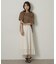【アンサンブル可/品のある透け感】Tシャツ風ニットトップス