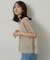 【アンサンブル可/品のある透け感】Tシャツ風ニットトップス
