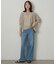 【アンサンブル可/品のある透け感】Tシャツ風ニットトップス