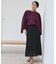 【アンサンブル可/品のある透け感】Tシャツ風ニットトップス
