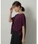 【アンサンブル可/品のある透け感】Tシャツ風ニットトップス