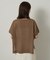 【アンサンブル可/品のある透け感】Tシャツ風ニットトップス