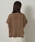 【アンサンブル可/品のある透け感】Tシャツ風ニットトップス