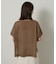 【アンサンブル可/品のある透け感】Tシャツ風ニットトップス