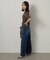 【アンサンブル可/上品な清涼感】コンパクト5分袖ニット