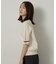 【アンサンブル可/上品な清涼感】コンパクト5分袖ニット