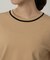 【アンサンブル可/上品な清涼感】コンパクト5分袖ニット