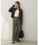 【ウエストゴム】シャイニーキュプラワイドパンツ