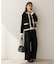 【アンサンブル可/上品映え】モールラインクルーネックニット
