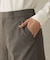 【セットアップ】ウールブレンドワイドパンツ