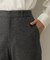 【ウール100/仕事着/スーツ】ミルドジャージテーパードパンツ