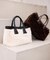 フェイクファーコンビトートバッグ