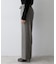 ウール混ドロストワイドパンツ