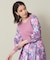 【セットアップ可／手洗い可】アート花柄シャンタン袖ニット＜ミュルーズモダン（Ｒ）＞