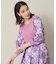 【セットアップ可／手洗い可】アート花柄シャンタン袖ニット＜ミュルーズモダン（Ｒ）＞
