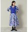 【セットアップ可／手洗い可】アート花柄シャンタン袖ニット＜ミュルーズモダン（Ｒ）＞