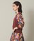 【セットアップ可／手洗い可】アート花柄シャンタン袖ニット＜ミュルーズモダン（Ｒ）＞