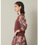 【セットアップ可／手洗い可】アート花柄シャンタン袖ニット＜ミュルーズモダン（Ｒ）＞