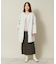 【裏地無し／ニット着込める／ロングシーズン可】ボンディングノーカラーコート