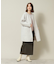 【裏地無し／ニット着込める／ロングシーズン可】ボンディングノーカラーコート