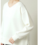 【手洗い可】Vネックプルオーバー×サテンスカートSET