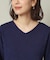 【通勤／手洗い可】Vネックラメニット