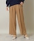 【後ろウエストゴム／マシンウォッシャブル】ツイルタックワイドパンツ
