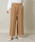 【後ろウエストゴム／マシンウォッシャブル】ツイルタックワイドパンツ