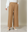 【後ろウエストゴム／マシンウォッシャブル】ツイルタックワイドパンツ