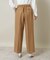 【後ろウエストゴム／マシンウォッシャブル】ツイルタックワイドパンツ