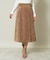 【後ろウエストゴム／手洗い可】コーデュロイスカート