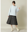 【後ろウエストゴム／手洗い可】ヘリンボーンスカート