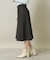 【後ろウエストゴム／手洗い可】ヘリンボーンスカート