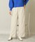 【後ろウエストゴム／手洗い可】コーデュロイワイドパンツ