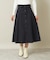 【後ろウエストゴム／手洗い可】フロントボタンスカート