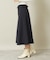 【後ろウエストゴム／手洗い可】フロントボタンスカート