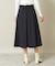 【後ろウエストゴム／手洗い可】フロントボタンスカート