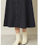 【後ろウエストゴム／手洗い可】フロントボタンスカート